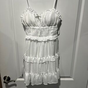 Wild Fable XS Women’s mini sun dress White lace Sleeveless tank